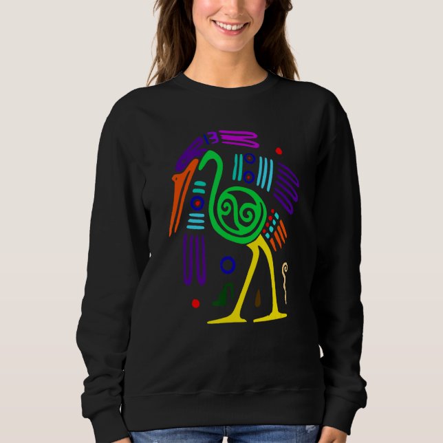 Sudadera Ostrich Como Animal Lleno De Colores (Anverso)