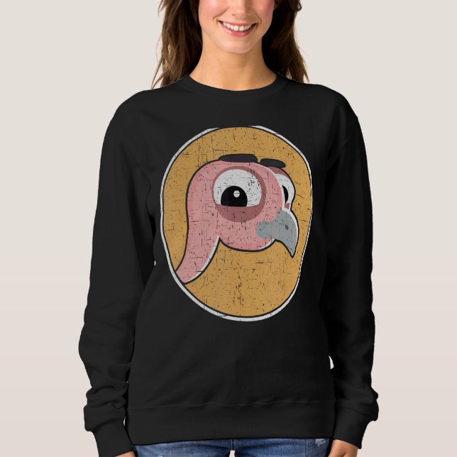 Sudadera Ostrich Face Ostrichs Animal Flight (Anverso)
