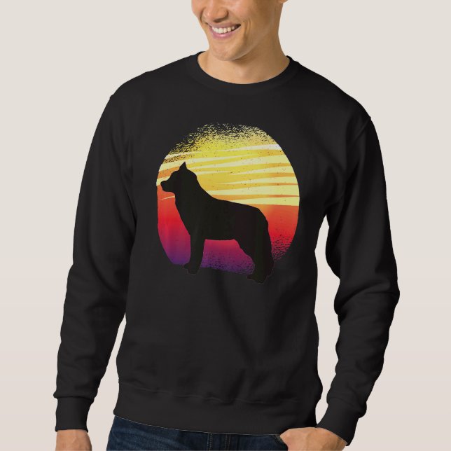Sudadera Otaku Huskie Dog Retro 4 (Anverso)