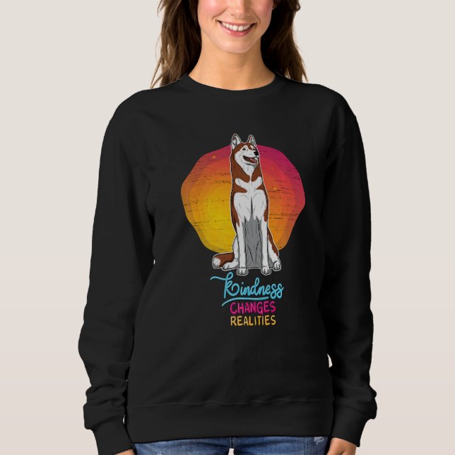 Sudadera Otaku Huskie Dog Vintage 13 (Anverso)