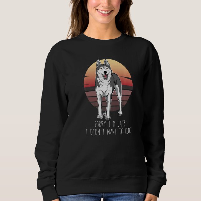 Sudadera Otaku Huskie Dog Vintage 36 (Anverso)