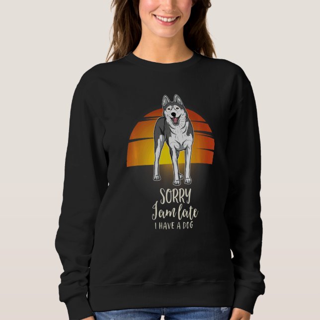 Sudadera Otaku Huskie Dog Vintage 46 (Anverso)