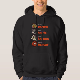 Sudadera Otaku Ramen Gaming Repeat Gamer Video Games