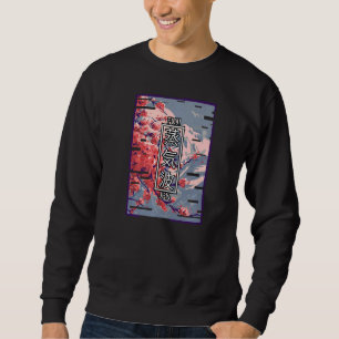 Sudadera Otaku vaporwave japonés con brillo de Japón