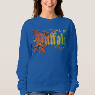 Sudadera Otoño en Buffalo Nueva York con hojas de otoño
