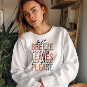 SUDADERA OTOÑO OTOÑO BREEZE CRUNCHY DEJA PUMPKINS POR FAVOR