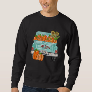 Sudadera Otoño Ustedes Camión Calabaza Girasol Otoño Caída 