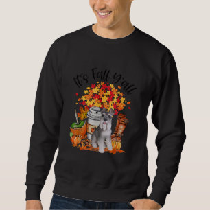 Sudadera otoño yall schnauzer dog halloween thanksending