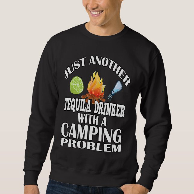 Sudadera Otro bebedor de tequila más acampando (Anverso)
