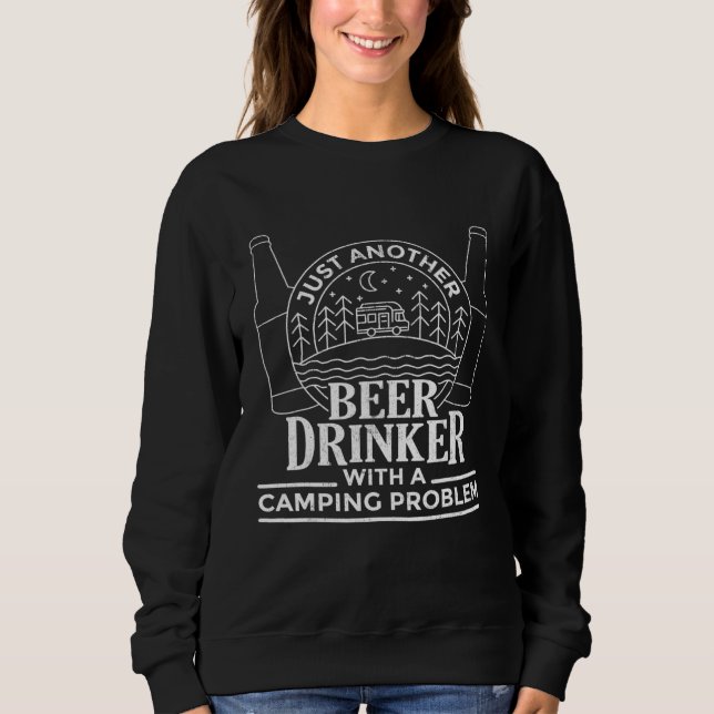 Sudadera Otro Beer De Cerveza Con Un Problema De Camping 3 (Anverso)