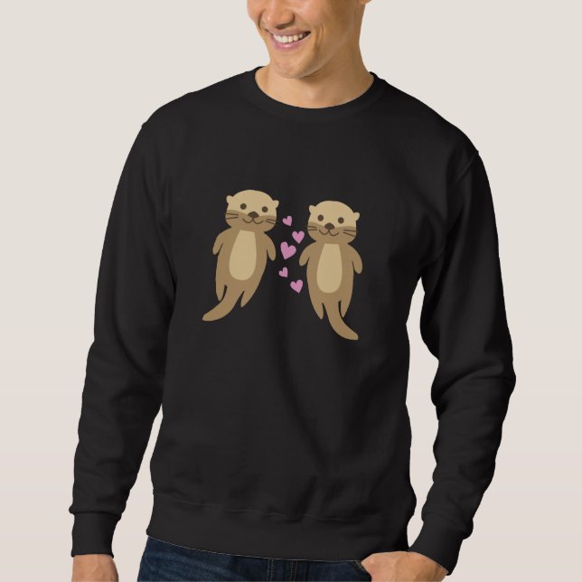 Sudadera Otros Cutan Nueces Parejas Con Corazón (Anverso)