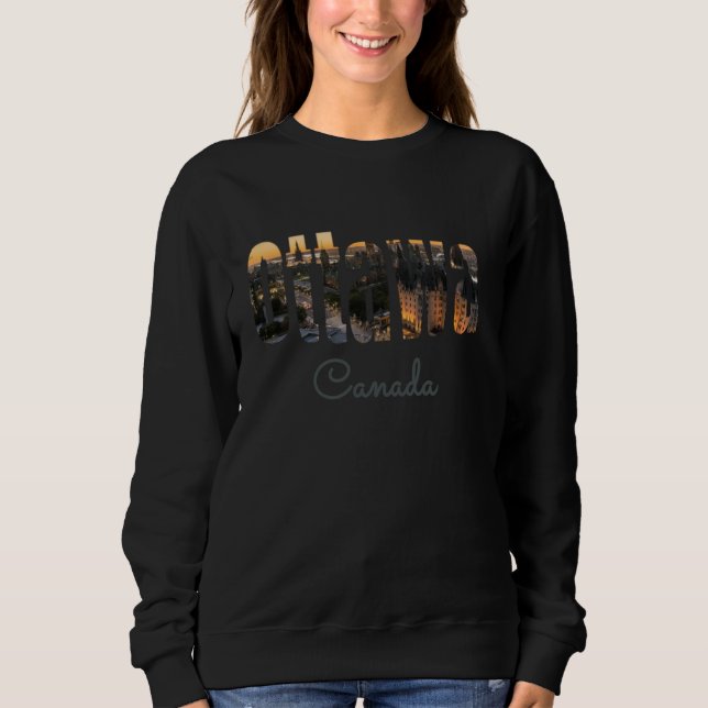 Sudadera Ottawa Canada Cityscape (Anverso)