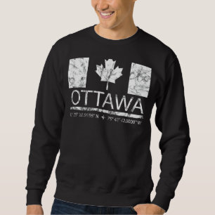 Sudadera Ottawa Ontario Bandera Canadiense Viaja a Ottawa