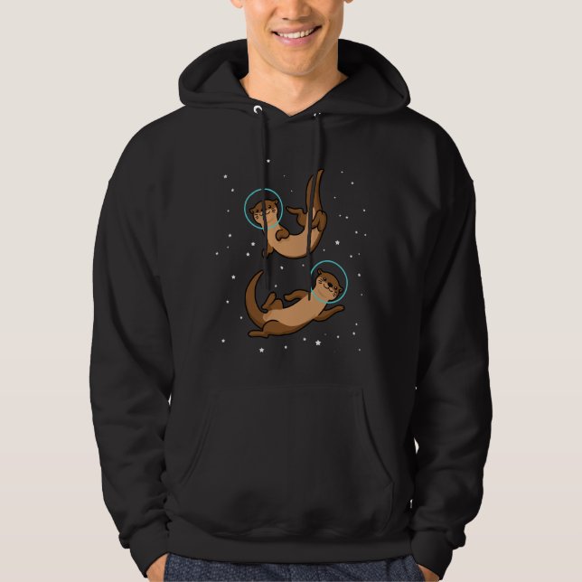 Sudadera Otter Astronauta Gift Kids Otter Gift Space Otter (Anverso)