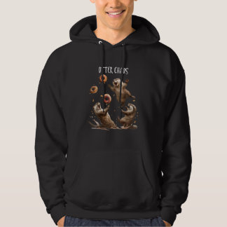Sudadera Otter Chaos Funny Bagel luchando contra las nutria