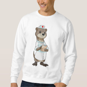 Sudadera Otter como enfermera con corazón