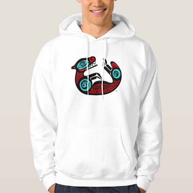 Sudadera Otter marino - Hoodie de pullover de estilo nativo (Anverso)
