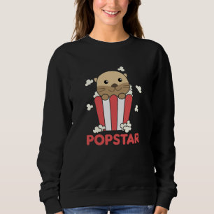 Sudadera Otter Popcorn Pop Star Poppin Funny