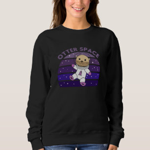 Sudadera Otter Space A Cute Otter En El Espacio En El OVNI