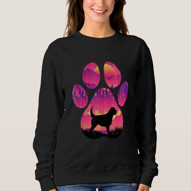 Sudadera Otterhound Paw Mom Dad Dog  Women Men (Anverso)