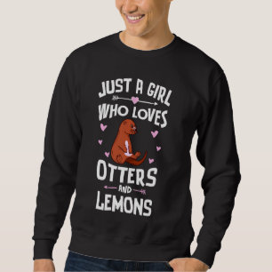 Sudadera Otters Y Lemones Cuidados Para Chicas Y Mujeres