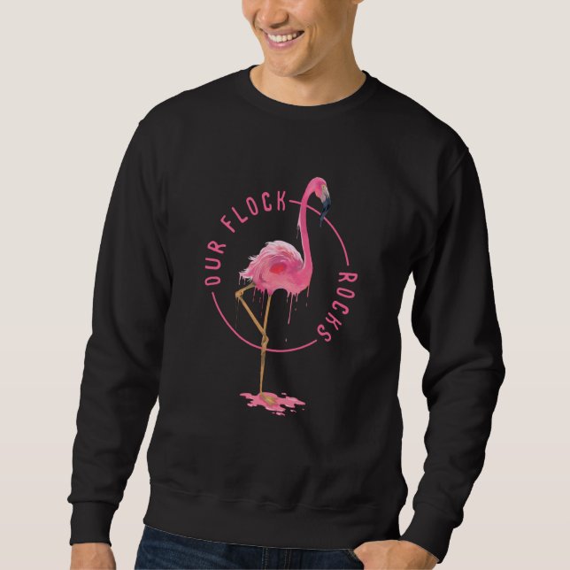 Sudadera Our Flock Rocks Mother's Day Women Meting Pink Fla (Anverso)