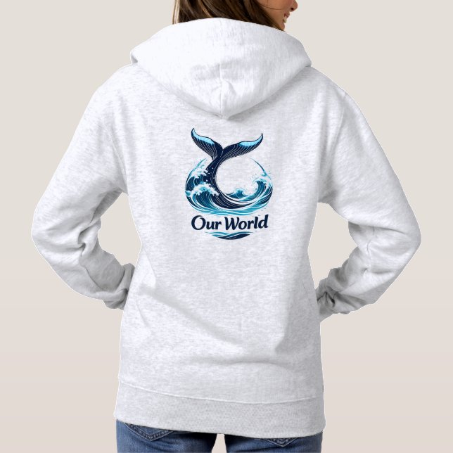 Sudadera Our World Whale Tail Ocean Conservation (Reverso)