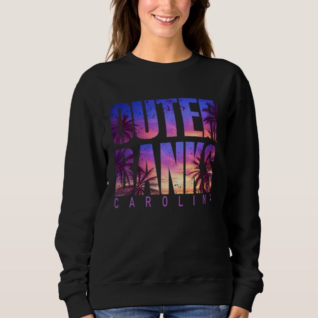 Sudadera Outer Banks Carolina Summer Vacation Matching Fami (Anverso)