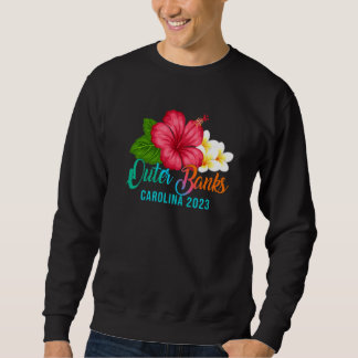 Sudadera Outer Banks Vacation Carolina Tropical Hibiscus Fl