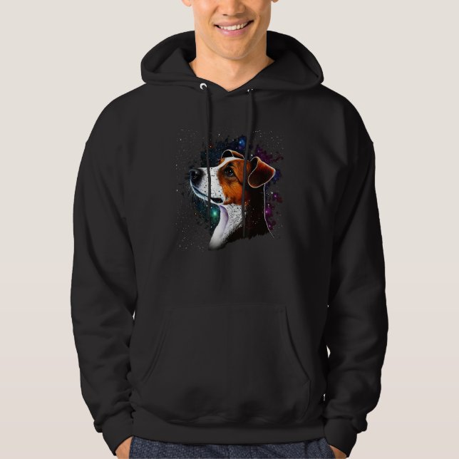 Sudadera Outer Space Galaxy Astronaut Jack Russell Terrier (Anverso)