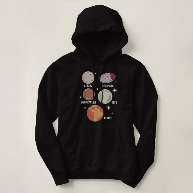 Sudadera Outer Space Solar System Dwarf Planet For Kids (Diseño del anverso)