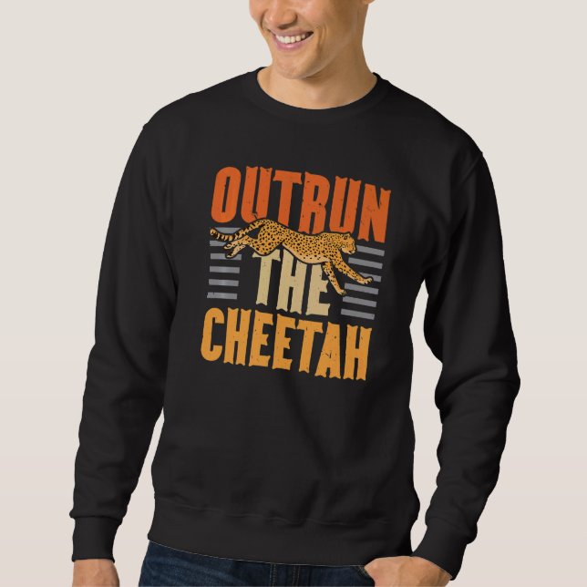 Sudadera Outrun The Cheetah Wildlife Animal Zookeeper Zooke (Anverso)