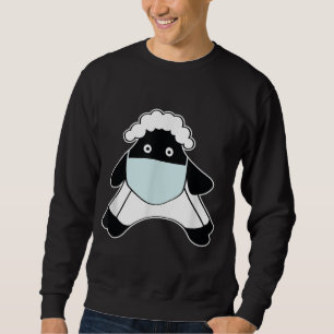Sudadera Oveja con máscara facial Regalo del propietario