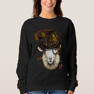 Sudadera Oveja Cordero Mecánico Steampunk Gótico Animal de