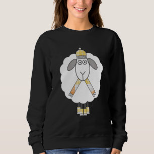 Sudadera Oveja De Invierno Acogedor Con Bufanda Y Sombrero 