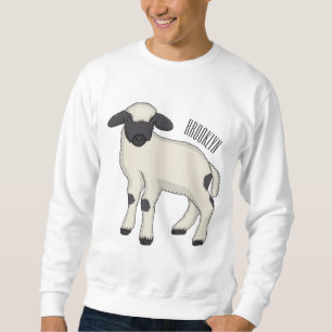 Sudadera oveja de Valais de nariz negra ilustración de dibu