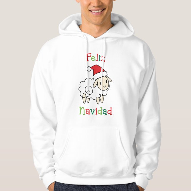 Sudadera Oveja Navideña Adorable – Feliz Navidad (Anverso)