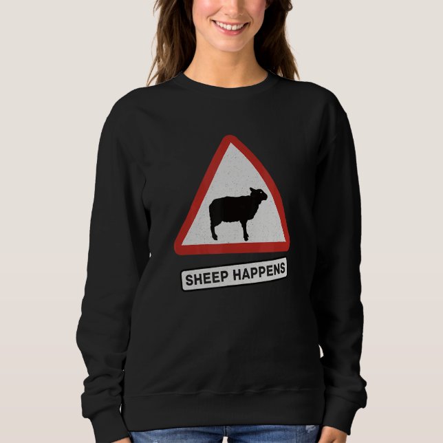 Sudadera Oveja Ocurre Pastores Lana Agricultora (Anverso)