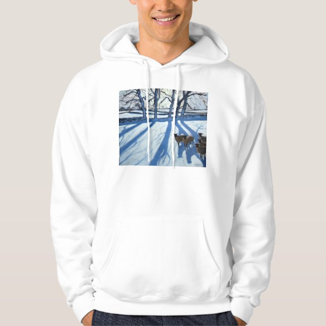 Sudadera Ovejas en la nieve Derbyshire (Anverso)