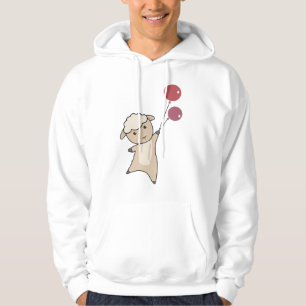 Sudadera Ovejas vuelan con globos de animales divertidos