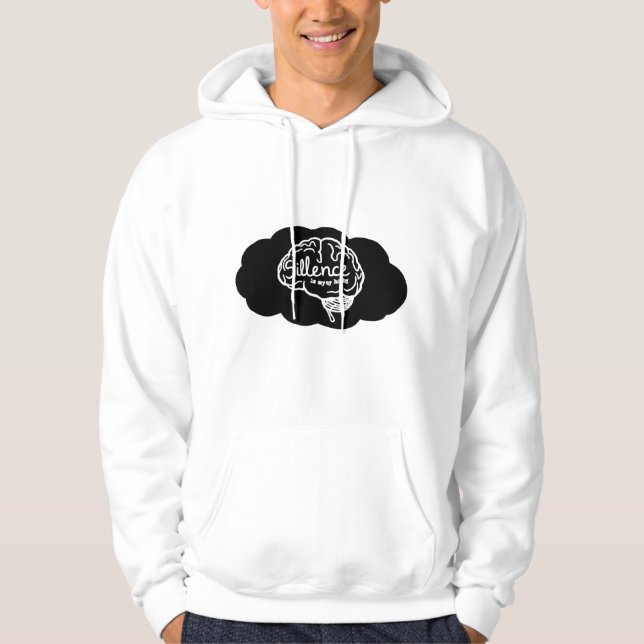 Sudadera Overthinking Brain Cartoon Mental Health Art (Anverso)