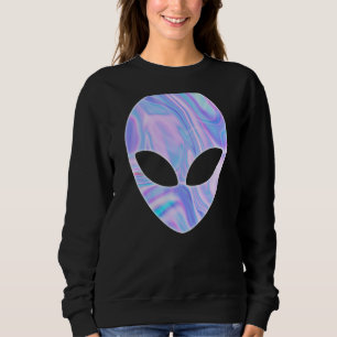 Sudadera OVNI colorido de cabeza alienígena