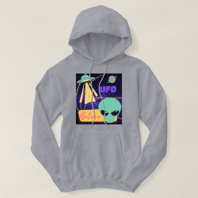 Sudadera ovni, cree en extraterrestres (Diseño del anverso)