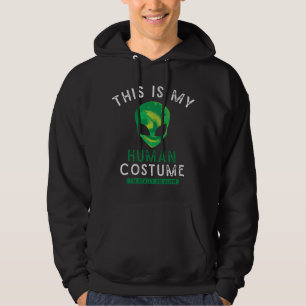 Sudadera OVNI Divertido Este Es Mi Disfraz De Humano En Rea