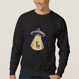 Sudadera OVNI divertido llevando un burro para un amante de