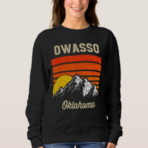 Sudadera Owasso Oklahoma Ciudad Retro Vintage Estatal Usa