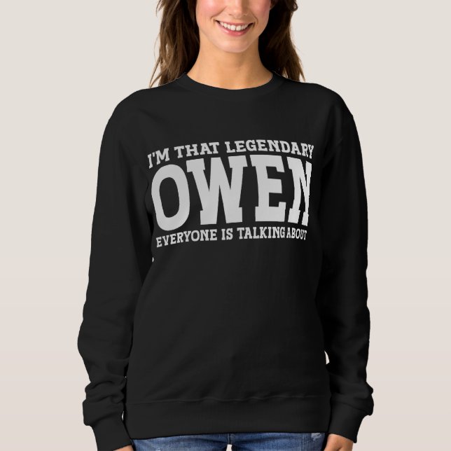 Sudadera Owen Nombre Personal Funny Owen (Anverso)