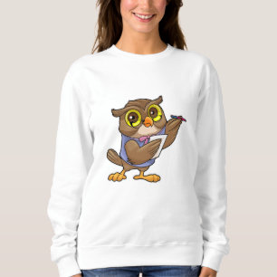 Sudadera Owl como secretario con lápiz y nota