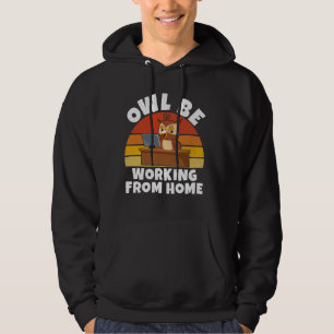 Sudadera Owl estará trabajando desde el hembra
