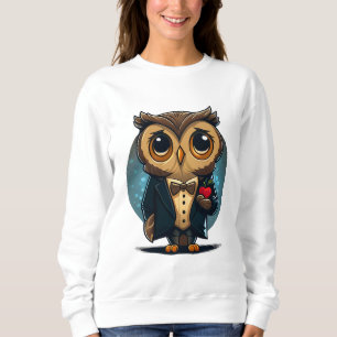 Sudadera Owl Groom in Love: Perfect El día de San Valentín